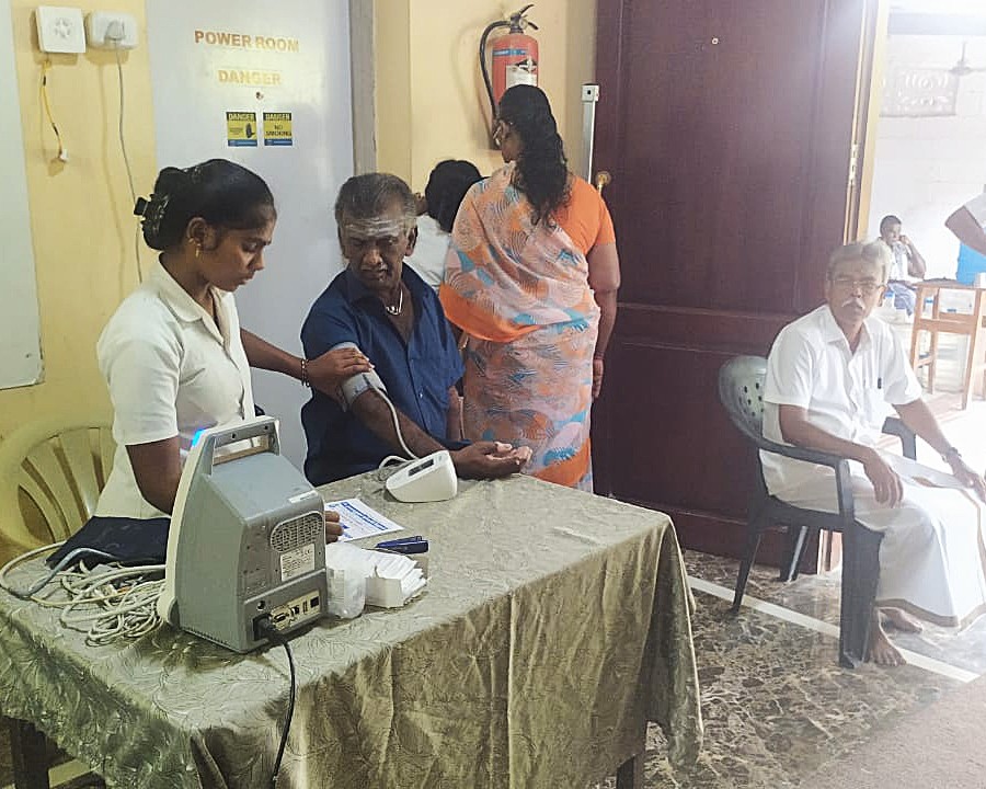 measuring blood pressure